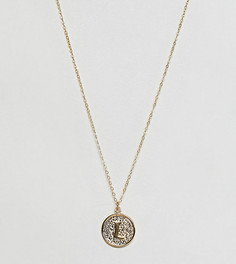 Позолоченное ожерелье с подвеской в виде буквы L Ottoman Hands - Золотой