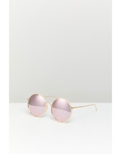 Большие круглые солнцезащитные очки Reclaimed Vintage Inspired - Золотой
