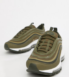 Кроссовки цвета хаки Nike Air Max 97 - Зеленый