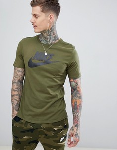 Зеленая футболка с логотипом Nike Futura 696707-395 - Зеленый