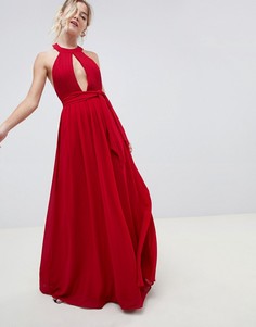 Платье макси с вырезом-капелькой Glamorous - Красный