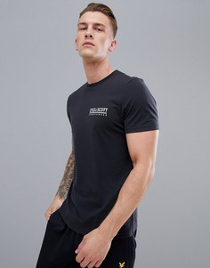 Черная футболка с маленьким логотипом Lyle & Scott Fitness Pendle - Черный