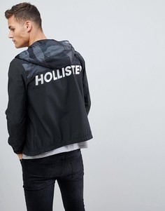 Легкая куртка с капюшоном без подкладки Hollister - Черный