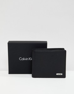 Кожаный бумажник Calvin Klein 8CC - Коричневый