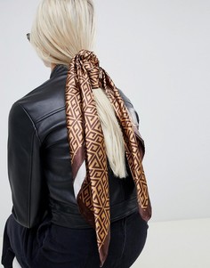 Большой квадратный платок на голову/шею с принтом ASOS DESIGN - Мульти