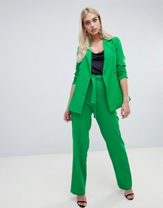 Широкие зеленые брюки с поясом Outrageous Fortune - Зеленый