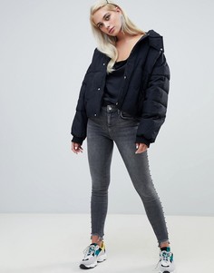 Черные выбеленные джинсы скинни River Island Amelie - Черный