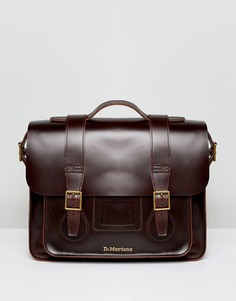 Кожаный портфель диаметром 15 дюймов Dr Martens - Коричневый