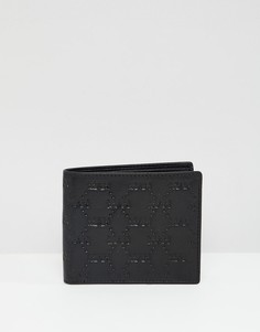Черный бумажник с тиснением boohooMAN - Черный