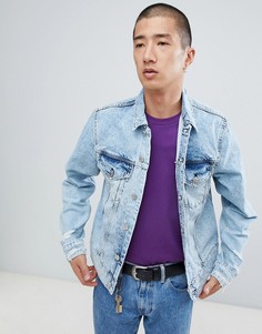 Голубая джинсовая куртка Cheap Monday - Синий