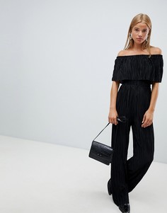 Комбинезон с плиссировкой New Look - Черный
