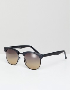 Солнцезащитные очки в стиле ретро с черной оправой и градиентными стеклами Jeepers Peepers - Черный