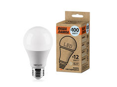 Лампочка Wolta LED A60/12W/4000K/E27 25S60BL12E27-P