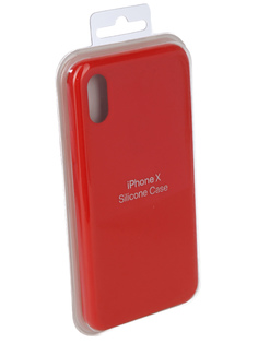 Аксессуар Чехол Innovation Silicone Case для APPLE iPhone X Bright Red 10634