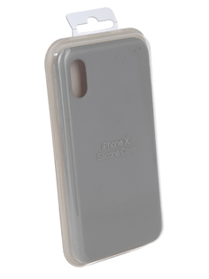 Аксессуар Чехол Innovation Silicone Case для APPLE iPhone X Light Grey 10298