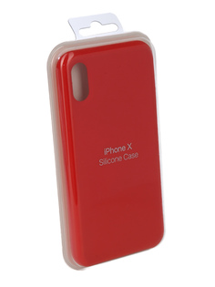 Аксессуар Чехол Innovation Silicone Case для APPLE iPhone X Red 10302