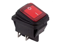 Выключатель Rexant 250V 15A (4c) Red 06-0307-C