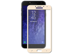 Аксессуар Защитное стекло для Samsung Galaxy J4 2018 DF Full Screen Gold sColor-50