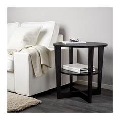 ВЕЙМОН Придиванный столик, черно-коричневый Ikea