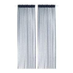 ГЕРТРУД Гардины, 2 шт., темно-синий Ikea