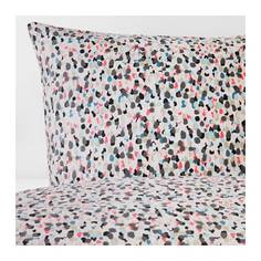 СМОСТАРР Пододеяльник и 1 наволочка, точечный, разноцветный Ikea