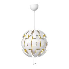 ИКЕА ПС 2014 Подвесной светильник, белый, желтый Ikea