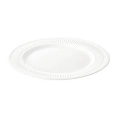 САННИНГ Тарелка, белый Ikea
