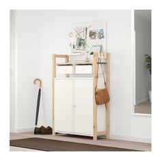ИВАР 1 секция/полки/шкаф, сосна белый Ikea