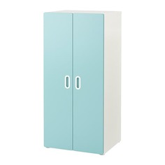 СТУВА / ФРИТИДС Шкаф платяной, белый, голубой Ikea