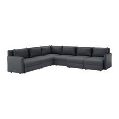 ВАЛЛЕНТУНА 6-местный диван-кровать, Хилларед темно-серый Ikea