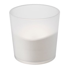 ЛЬЮСАНДЕ Светодиодная свеча в стакане, с батарейным питанием, естественный Ikea