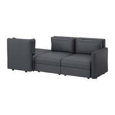 ВАЛЛЕНТУНА 3-местный диван, Хилларед темно-серый Ikea