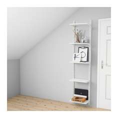 АЛЬГОТ Настенная шина/полки, белый Ikea