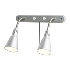 КВАРТ Бра, двойное, серебристый Ikea