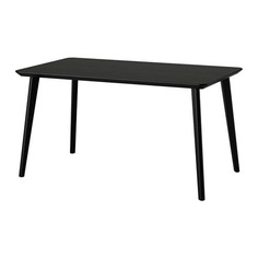 ЛИСАБО Стол, черный Ikea