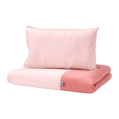 ТИЛЛГИВЕН Пододеяльник, наволочка д/кроватки, розовый Ikea