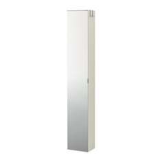 ЛИЛЛОНГЕН Высокий шкаф с зеркальной дверцей, белый Ikea