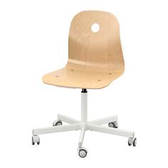 ВОГСБЕРГ / СПОРРЕН Рабочий стул, березовый шпон, белый Ikea