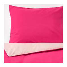 ДВАЛА Пододеяльник и 1 наволочка, розовый Ikea