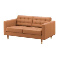ЛАНДСКРУНА 2-местный диван, Гранн/Бумстад золотисто-коричневый/дерево Ikea