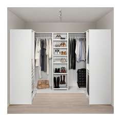 ПАКС Гардероб угловой, белый Ikea