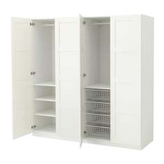 ПАКС Гардероб, белый, Бергсбу белый Ikea