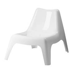 ИКЕА ПС ВОГЭ Садовое легкое кресло, белый Ikea