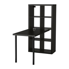 КАЛЛАКС Стол, комбинация, черно-коричневый Ikea