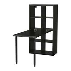 КАЛЛАКС Стол, комбинация, черно-коричневый Ikea
