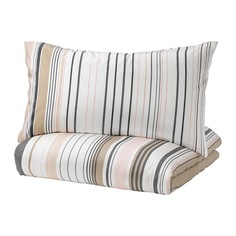 БЛОРИПС Пододеяльник и 1 наволочка, розовый Ikea