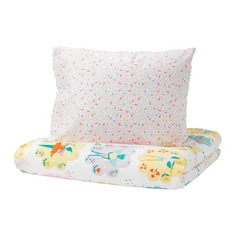 ЛАТТО Пододеяльник и 1 наволочка, фея, светло-розовый Ikea