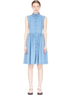 Платье полуприлегающего силуэта из денима Preen Line
