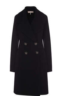 Двубортное пальто из смеси шерсти и кашемира Emilio Pucci