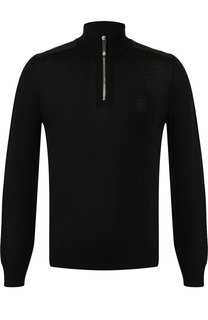 Шерстяной джемпер с воротником-стойкой на молнии Billionaire